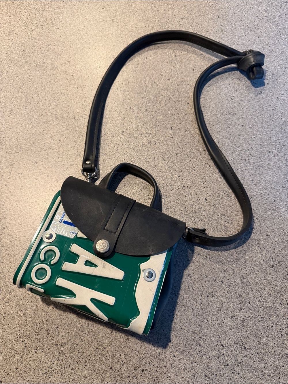 VINTAGE Colorado License Plate Purse by Little Earth